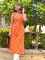 Sunset Bandhani Kurta - SALE