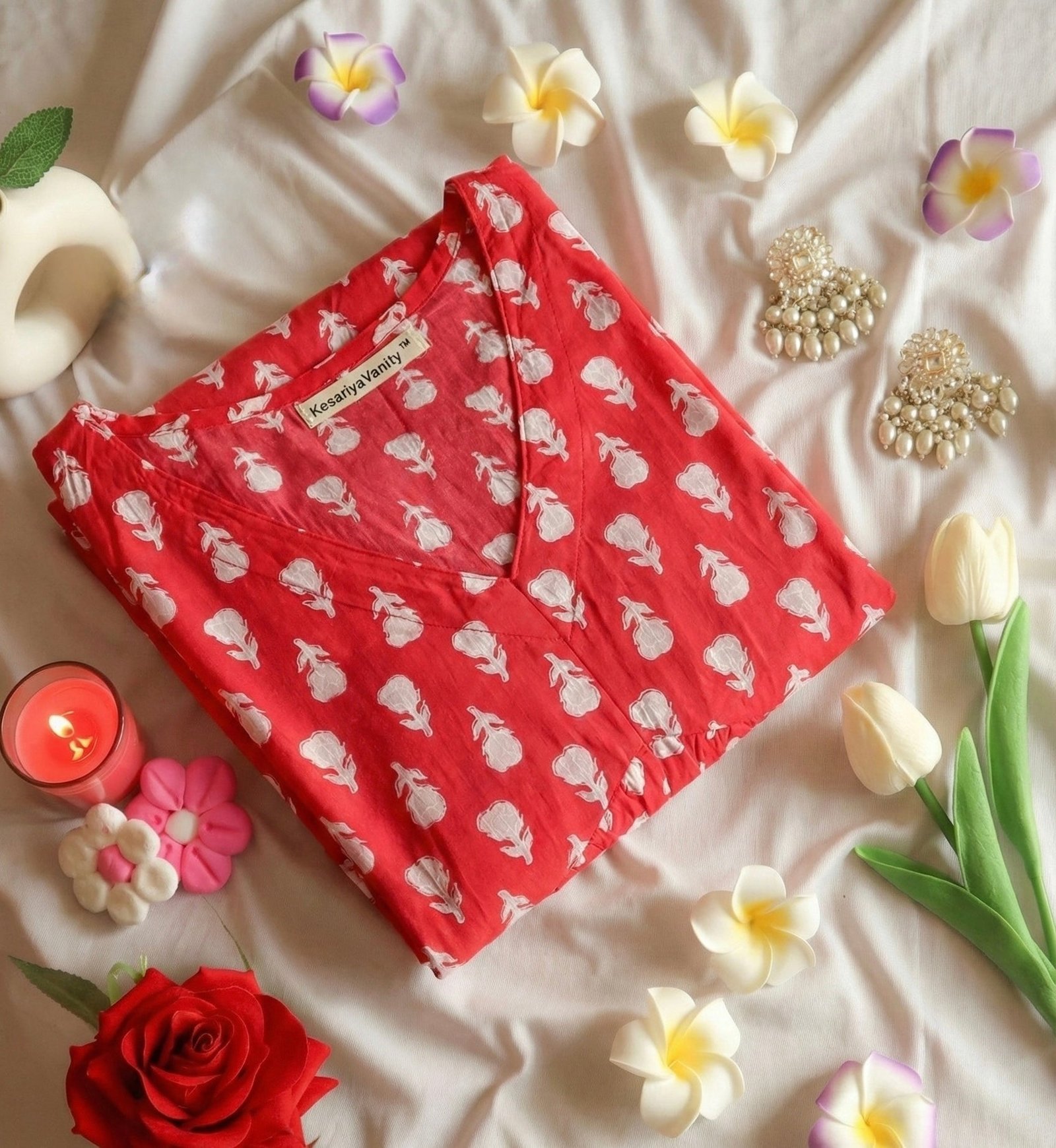 1A6903F7-DF28-4F01-B2B1-5F926BDC1DF3-2.jpg Ruby floral Chudidar Kurta - Image 1