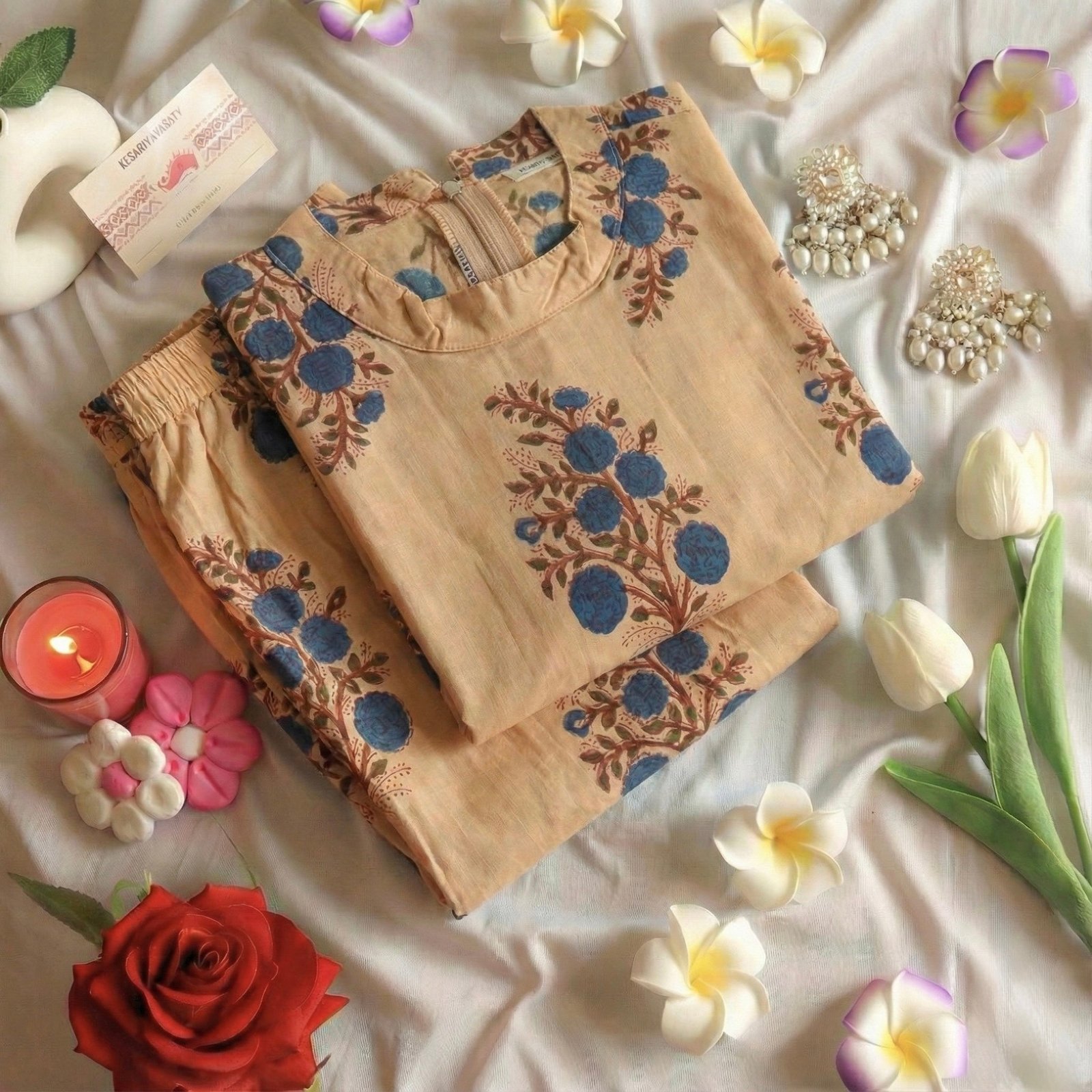 23139083-38B4-43E0-9EBB-EEB0A01F7F2D-2.jpg Beige Neer Suit Set - SALE - Image 1