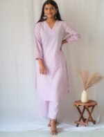 Light Lavender Suit Set - Aaram - Image 3