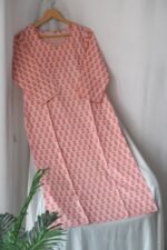 Peach Floral Sweetheart Kurta - SALE - Image 2