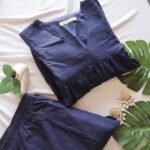 Minimal Indigo Bloom Suit Set - Image 2