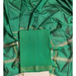 PURE MANAGALGIRI HANDLOOM WITH DUPION SILK DUPATTA
