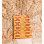 Cotton Ikat with kota hand block dupatta suit set