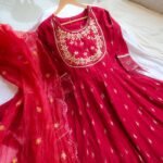 KarwaChauth Ready Anarkali Suit Set - Image 3
