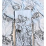 Cotton embroidery with mul dupatta