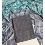 Pure Cotton Woven top with mercidiced handloom ikat dupatta suit set