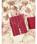 COTTON WOVEN 3 PIECE SUIT SET