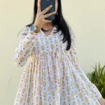 Cotton White Flared Aliacut Peplum Top